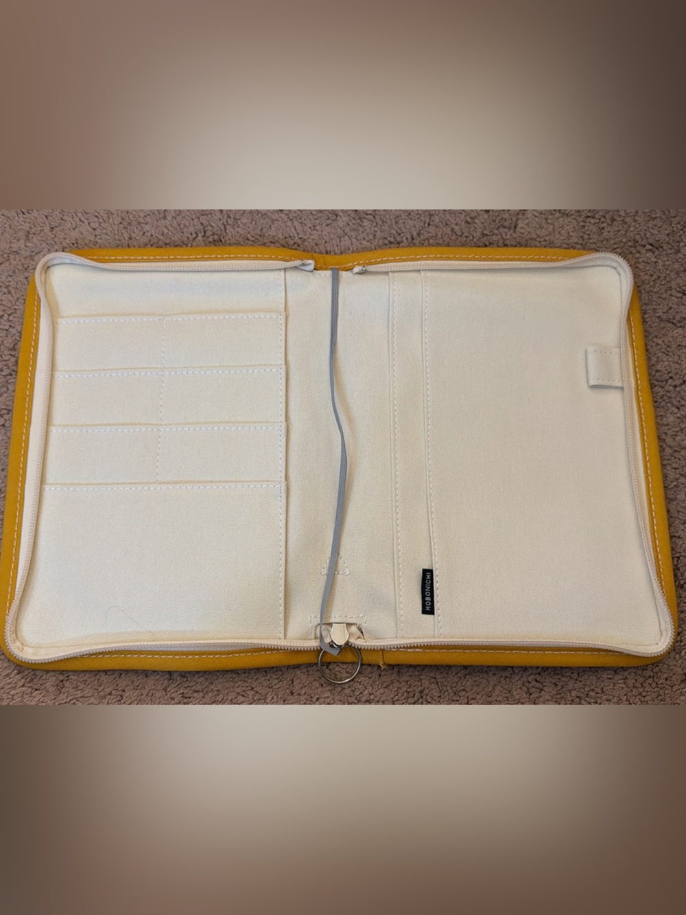 Hobonichi A5 Tembea cover in cream and yellow - Picture 4 of 4
